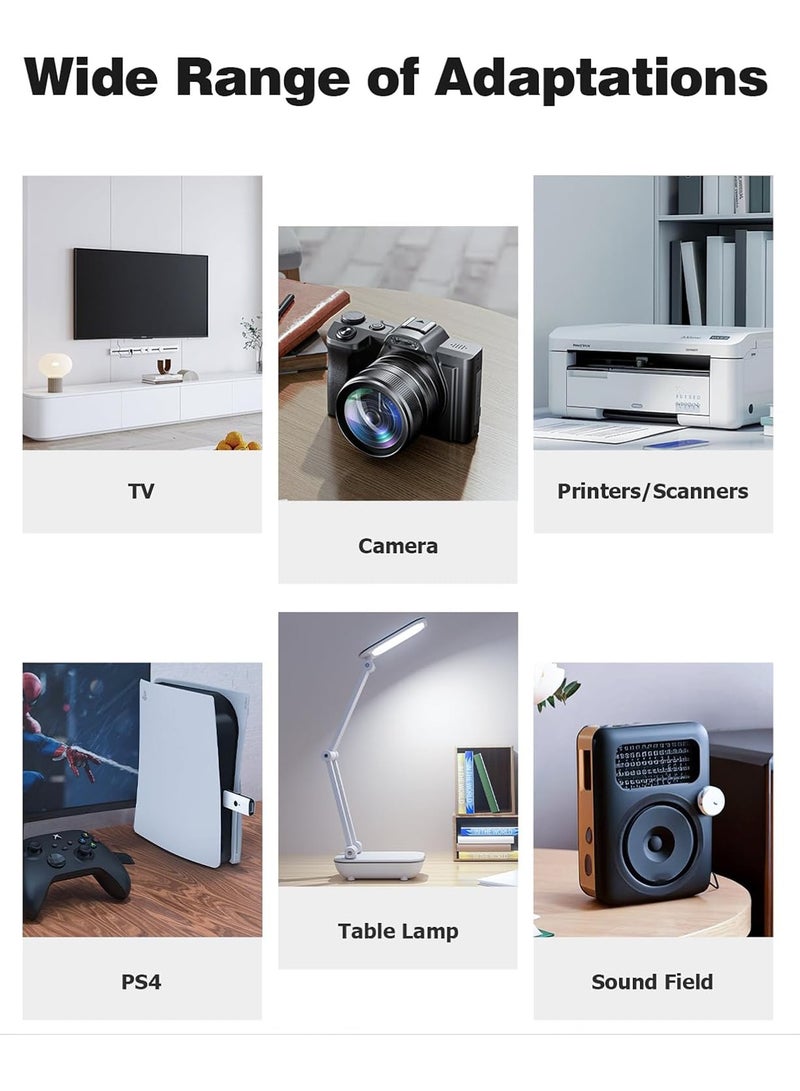 هيروكس كابل طاقة 3M UK، IEC320C7 إلى BS 1363، سلك طاقة C7 Figure 8، كابل طاقة PS4، سلك Kettle/سلك طاقة متوافق مع Samsung LG Philips Toshiba TV/Printer/PS4/PS3/PS5 - Image 3